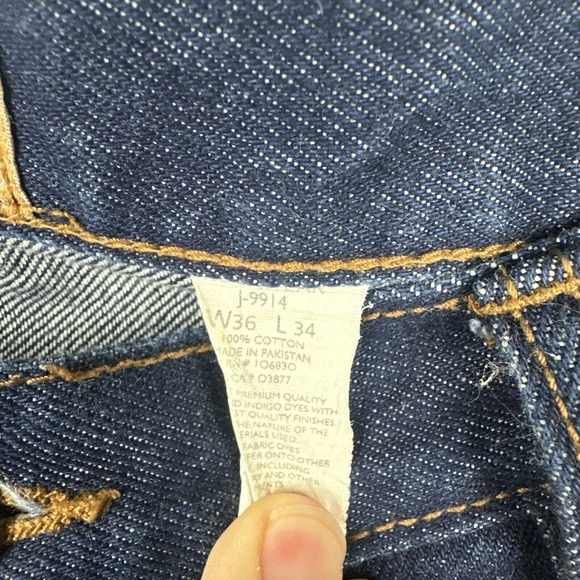 VTG Rocawear Jeans Mens 36x34 Dark Baggy Y2K Straight Skate Denim Grunge Hip Hop - Picture 5 of 10